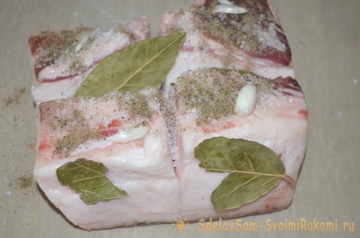 Сало с чесноком и перцем простой рецепт