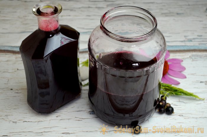 Ликер из вишен и черной смородины