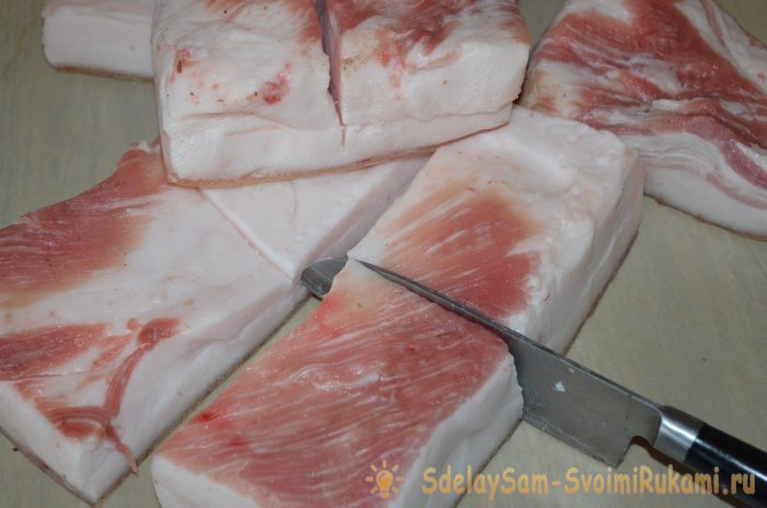 Как засолить свиное сало