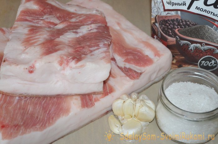 Как засолить свиное сало