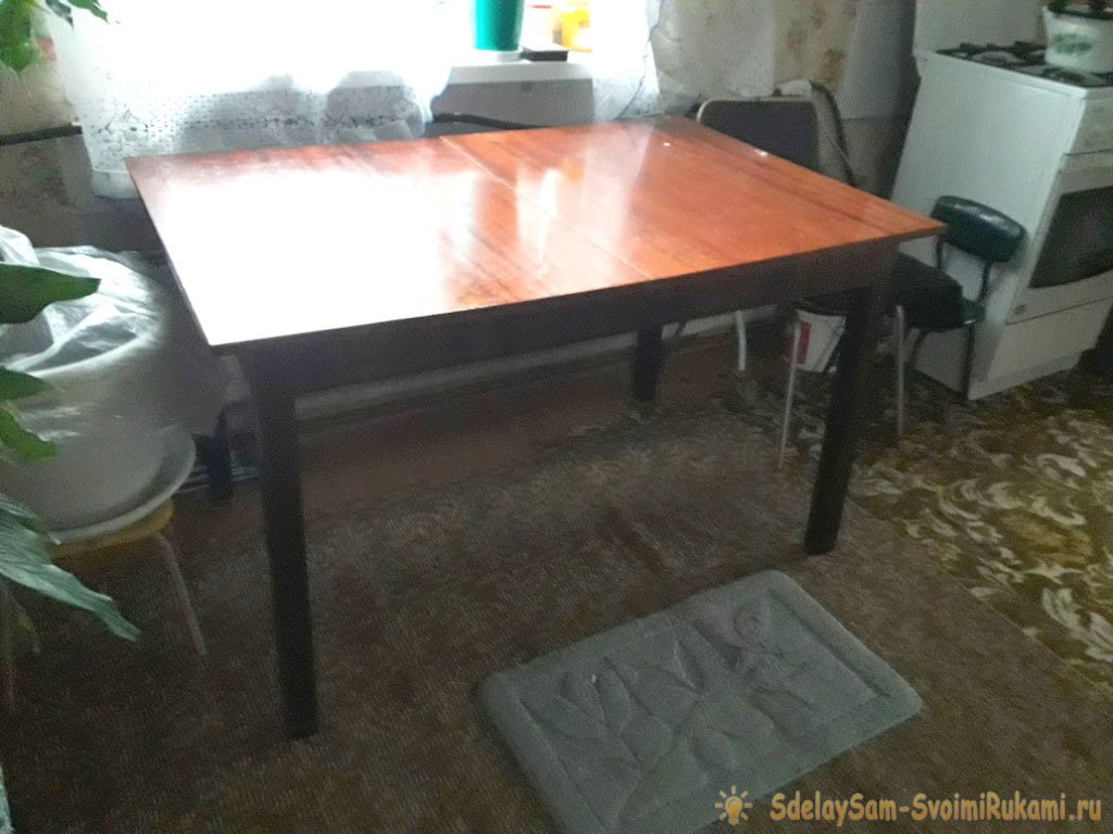 Реставрация старого «убитого» стола