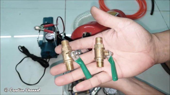 Как из огнетушителя сделать ресивер для компрессора 12 В