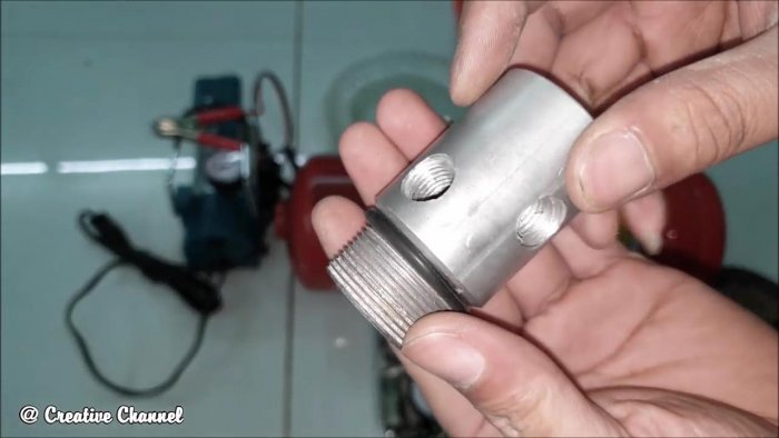 Как из огнетушителя сделать ресивер для компрессора 12 В