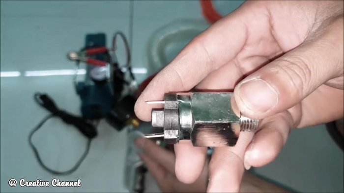 Как из огнетушителя сделать ресивер для компрессора 12 В