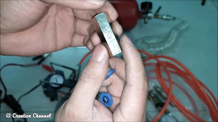 Как из огнетушителя сделать ресивер для компрессора 12 В