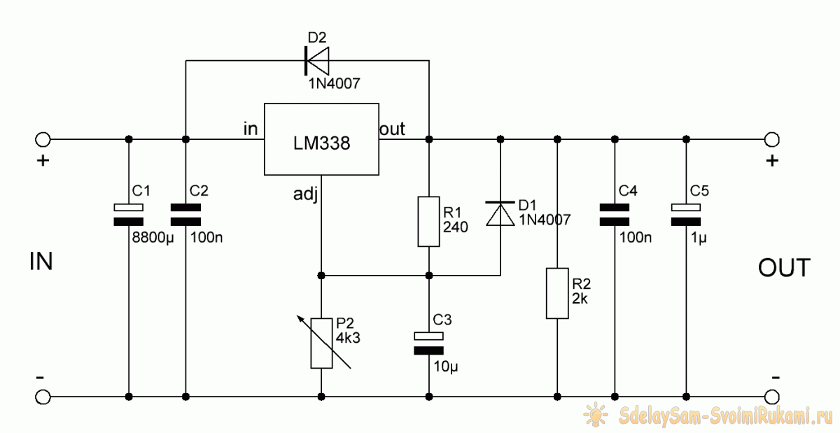 Схемы регулятора постоянного тока. Lm317 схема включения с регулировкой напряжения. Линейный стабилизатор напряжения 12 вольт схема. Регулируемый блок питания на lm338 с регулировкой тока и напряжения. Линейный стабилизатор lm338.