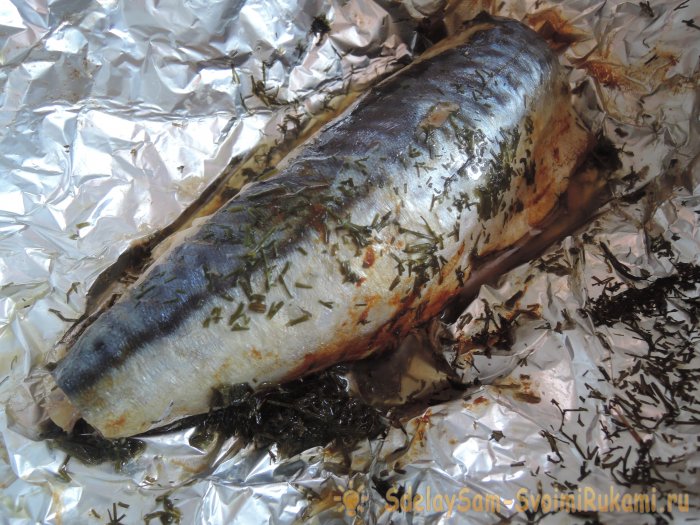 Как запечь скумбрию в духовке