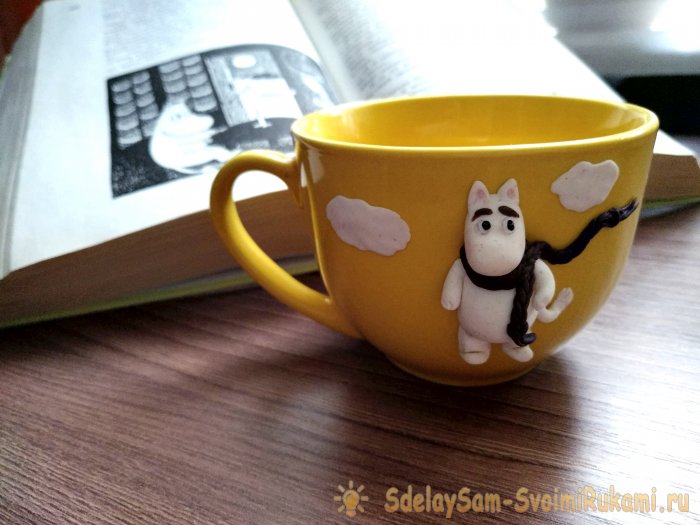 Декор кружки полимерной глиной