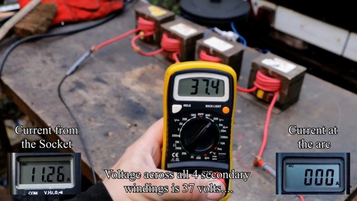 Сварочный аппарат на 200 А из микроволновок