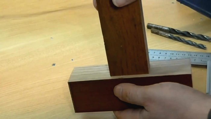 Изготовление гнезда под шип при помощи сверлильного станка