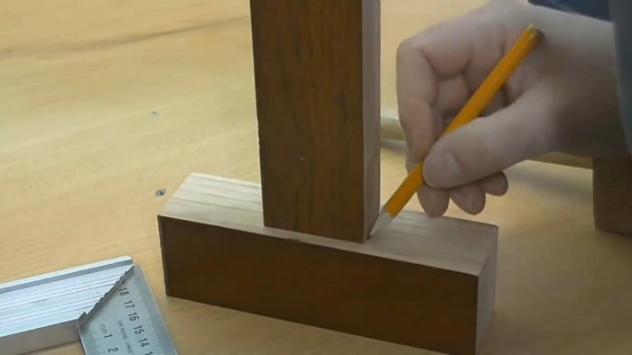 Изготовление гнезда под шип при помощи сверлильного станка