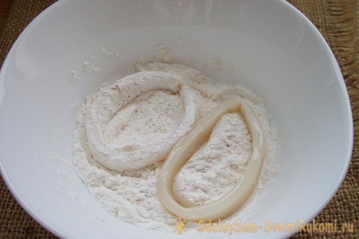 Кольца кальмара в панировке