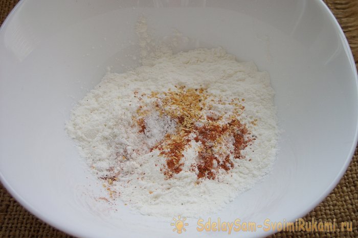 Кольца кальмара в панировке