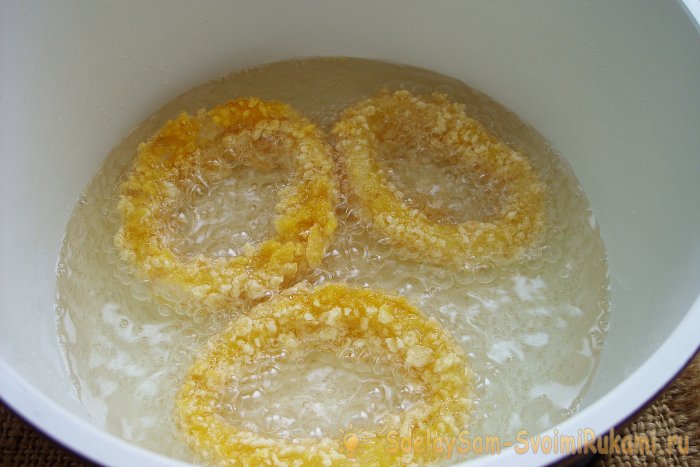 Кольца кальмара в панировке