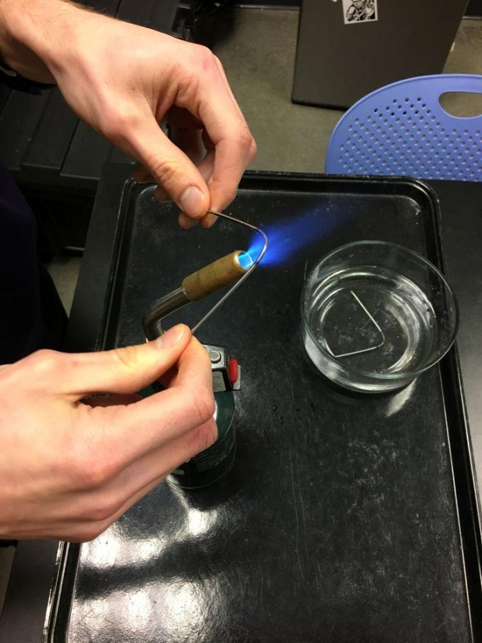 Как закалить сталь наглядный эксперимент