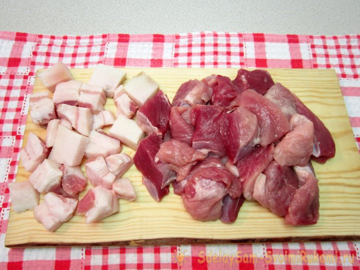 Люля-кебаб из свинины на сковороде