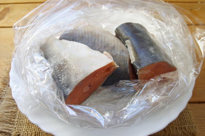 Как засолить замороженную горбушу