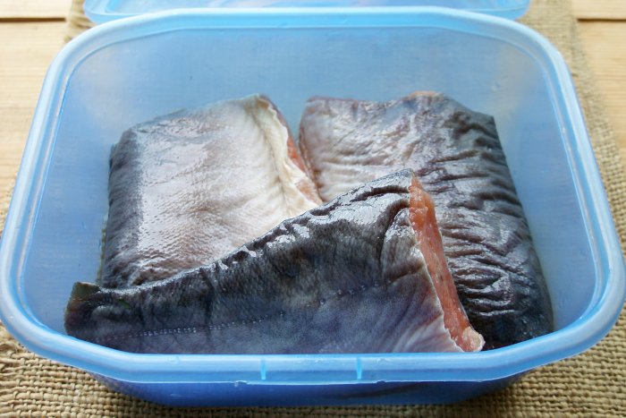 Как засолить замороженную горбушу