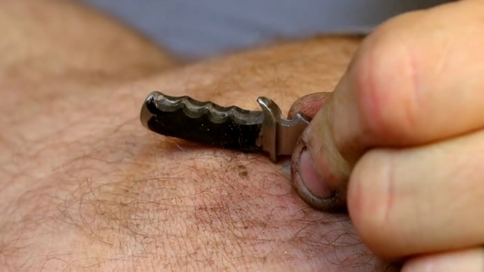 Как превратить болт в красивый маленький сувенирный охотничий нож