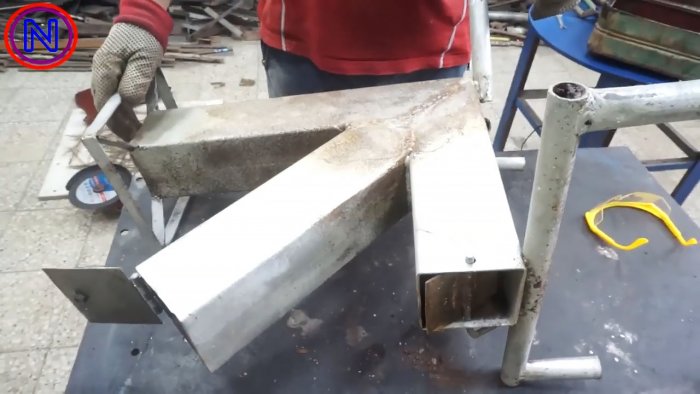 Переносная чудо печь из старой канистры своими руками