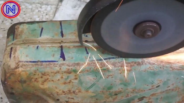 Переносная чудо печь из старой канистры своими руками