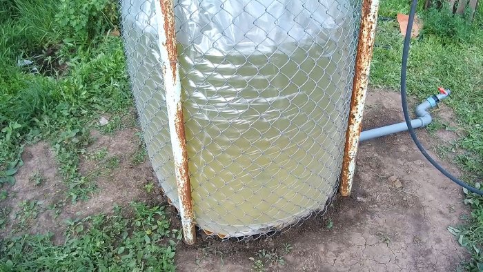 Как сделать недорогой бак для полива