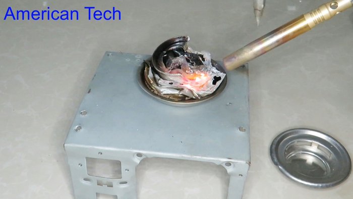 Переплавляем алюминиевые банки в слитки в домашних условиях