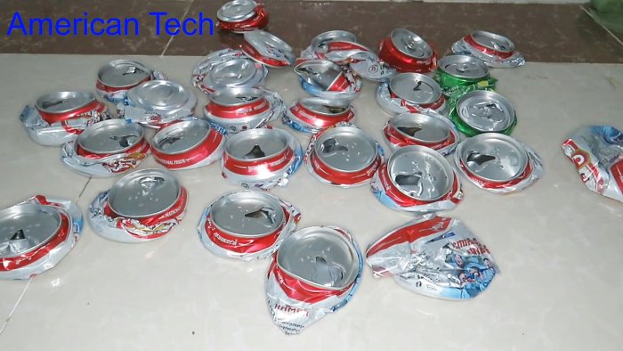 Переплавляем алюминиевые банки в слитки в домашних условиях