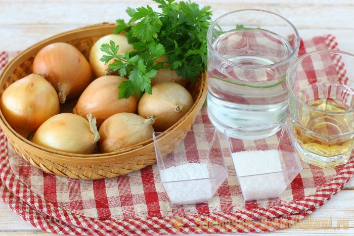 Быстрый маринованный лук к шашлыкам