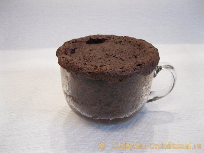 Кекс в микроволновой печи за 5 минут