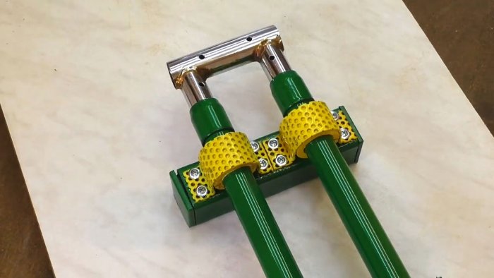 Стойка для болгарки из ручки от детского велосипеда