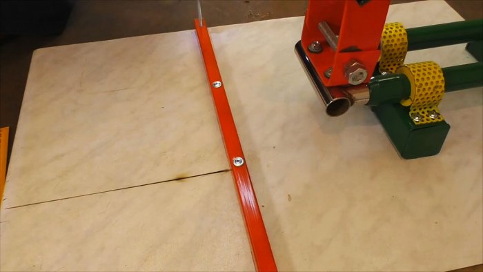 Стойка для болгарки из ручки от детского велосипеда