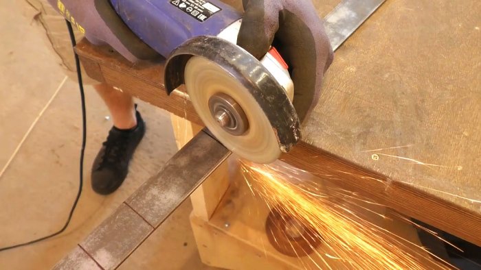 Стойка для болгарки из ручки от детского велосипеда