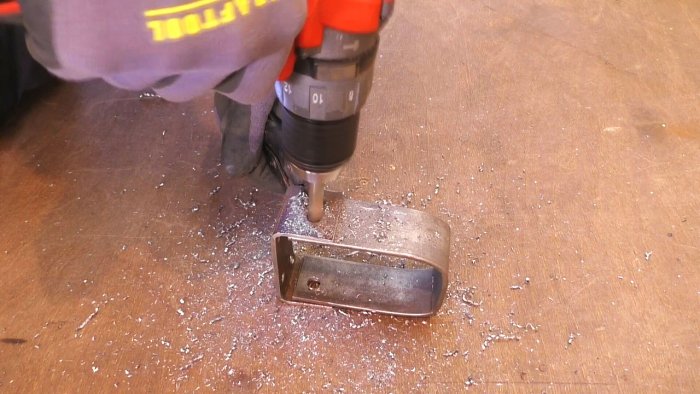 Стойка для болгарки из ручки от детского велосипеда