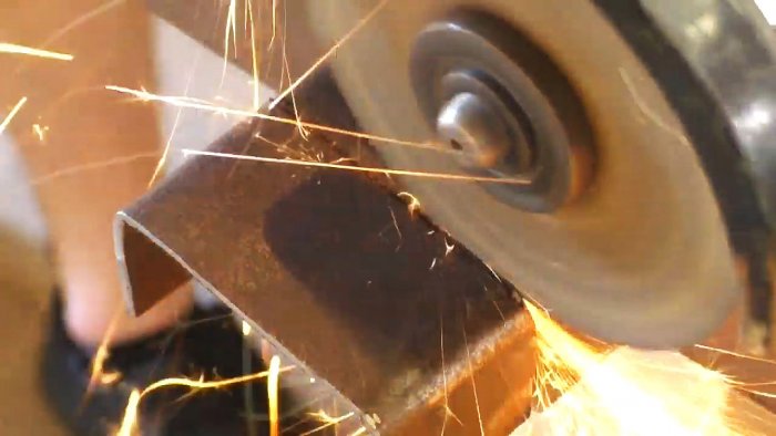 Стойка для болгарки из ручки от детского велосипеда