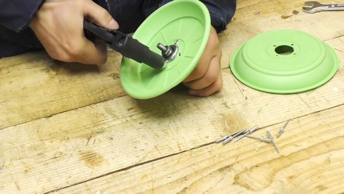 Катушка для удлинителя из велосипедной оси