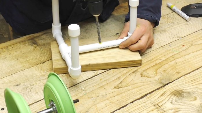 Катушка для удлинителя из велосипедной оси