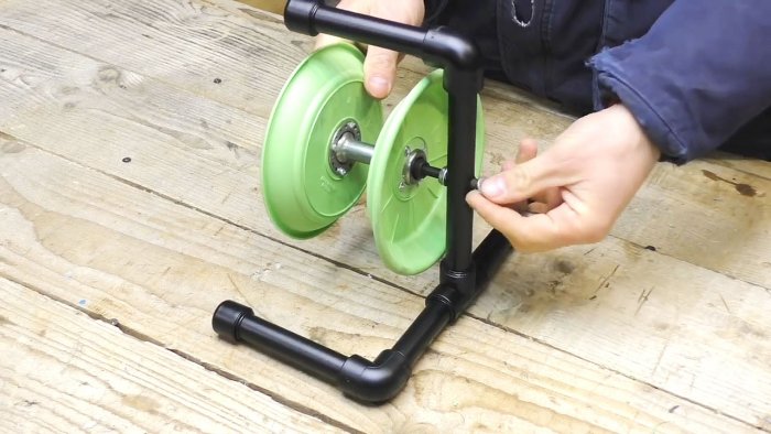 Катушка для удлинителя из велосипедной оси