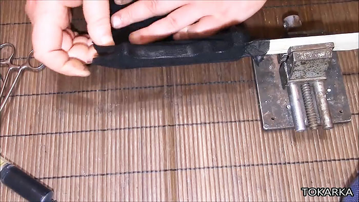 Как сделать прорезиненную рукоятку на ноже