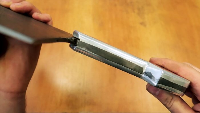 Как отлить алюминиевую рукоятку на нож или тесак
