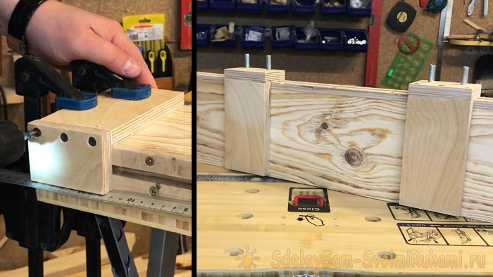 Торцовочная каретка шипорезка для ящичного соединения