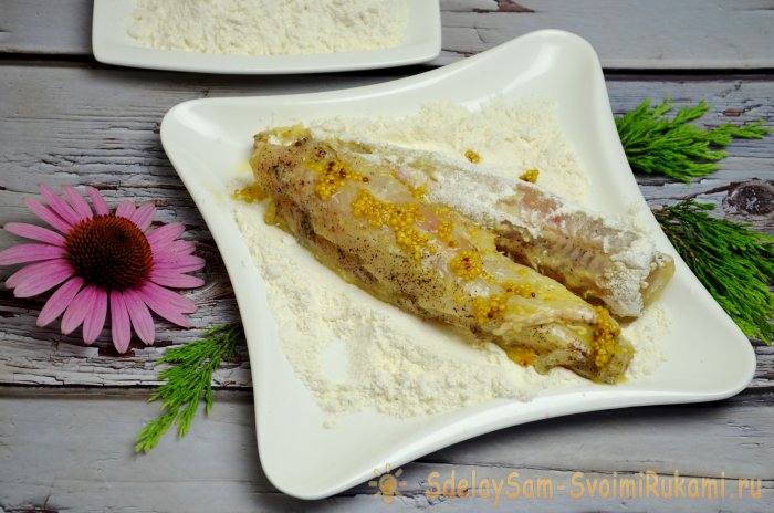 Жареный хек