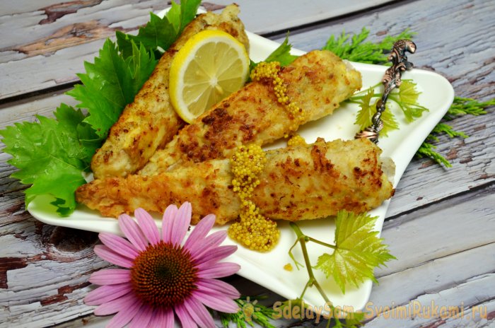 Жареный хек