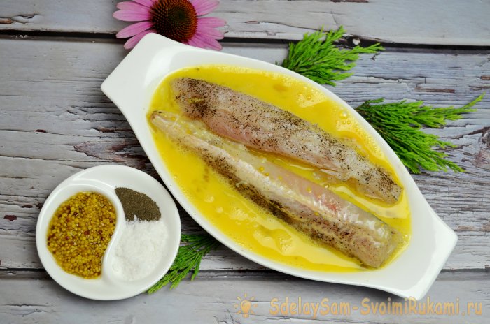 Жареный хек