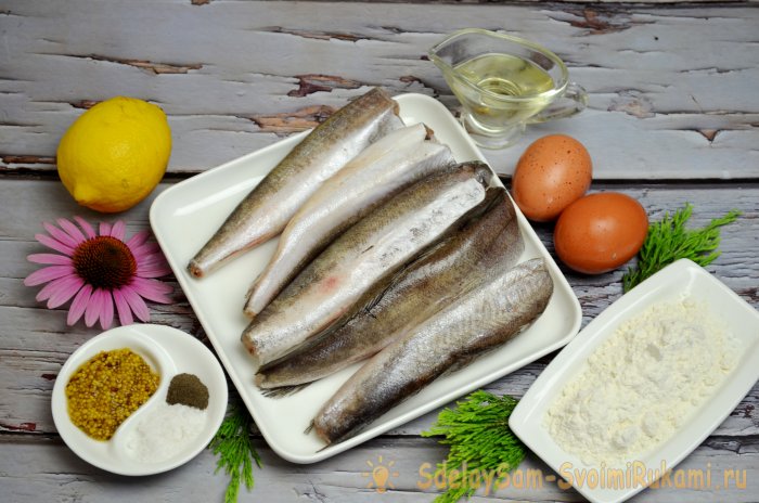 Жареный хек