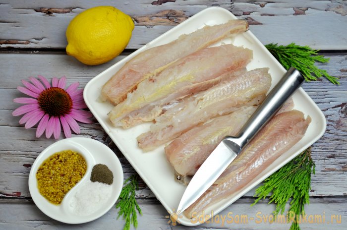 Жареный хек