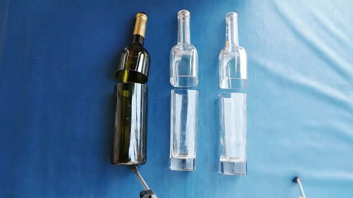 Как сделать бокалы из стеклянных бутылок