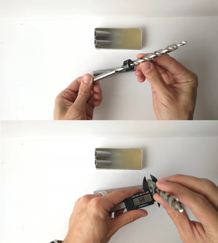 Самодельный кондуктор из термоклея для соединения на косой шуруп