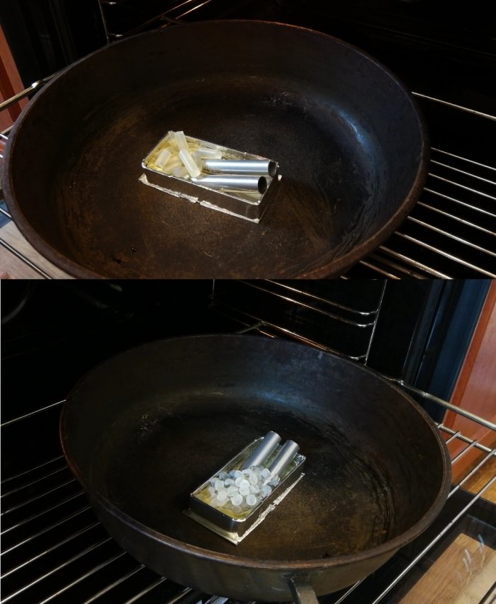 Самодельный кондуктор из термоклея для соединения на косой шуруп