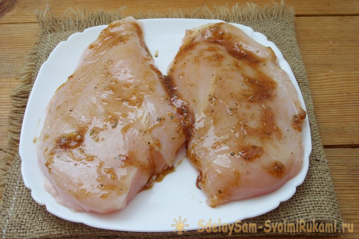 Сочное куриное филе на сковороде